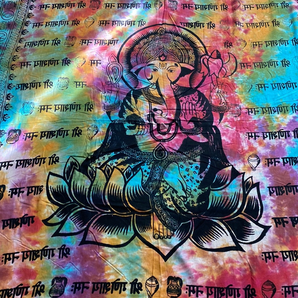 Ganesha Tie Dye Tapestry